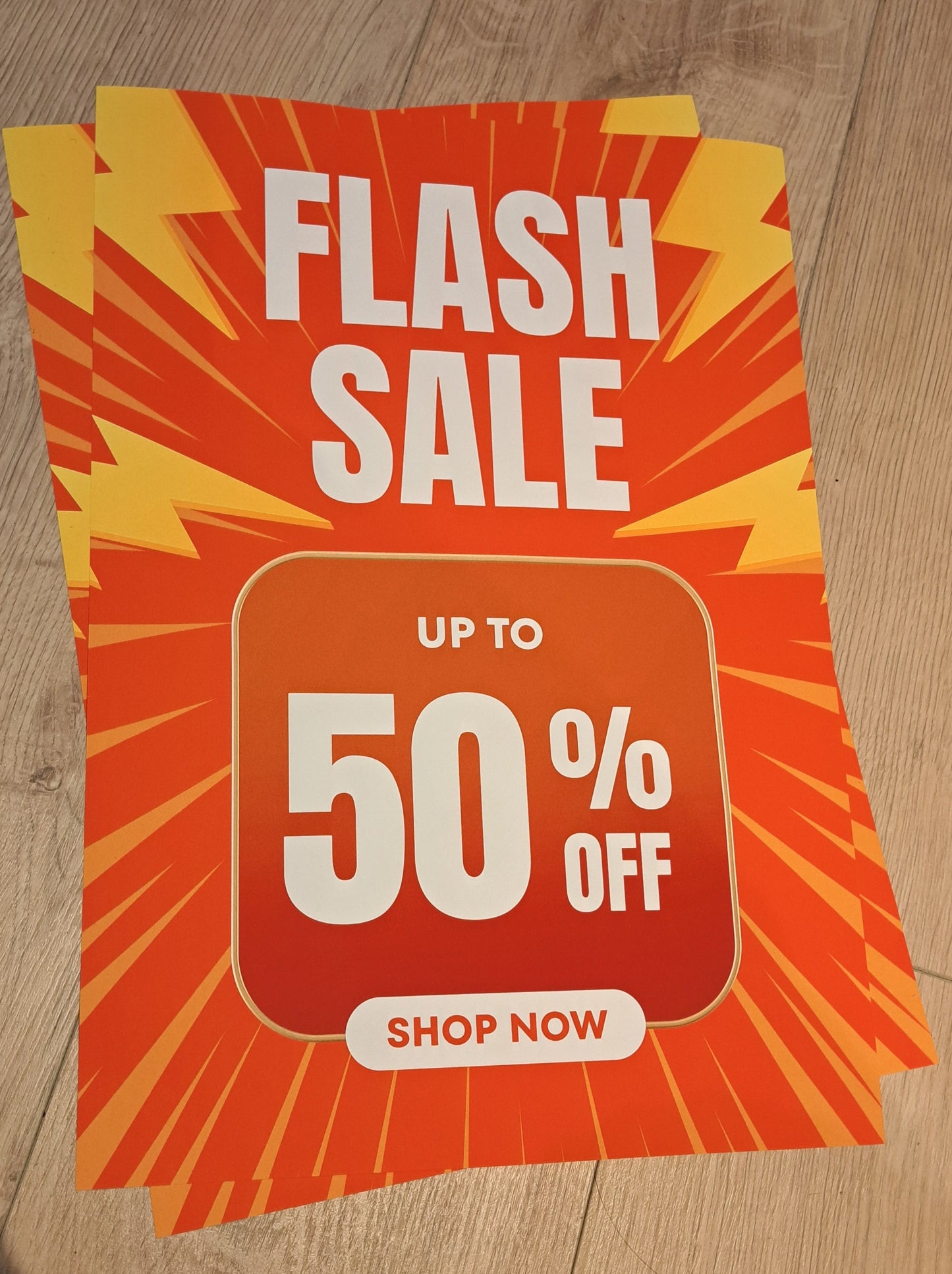 PP18 FLASH SALE 50% POSTER