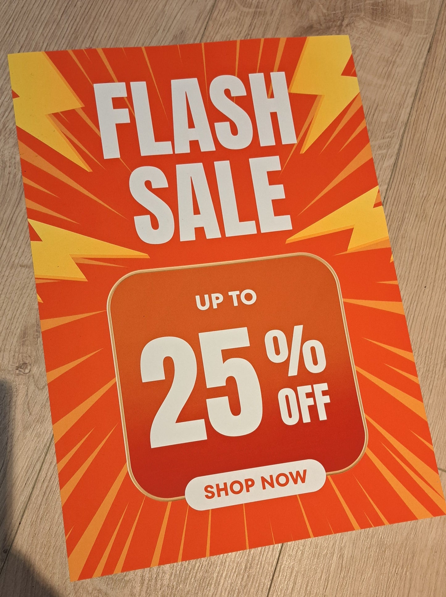 PP19 FLASH SALE 25% POSTER
