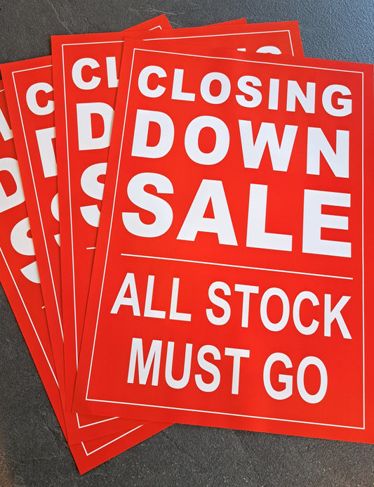 PP1 CLOSING DOWN SALE POSTER