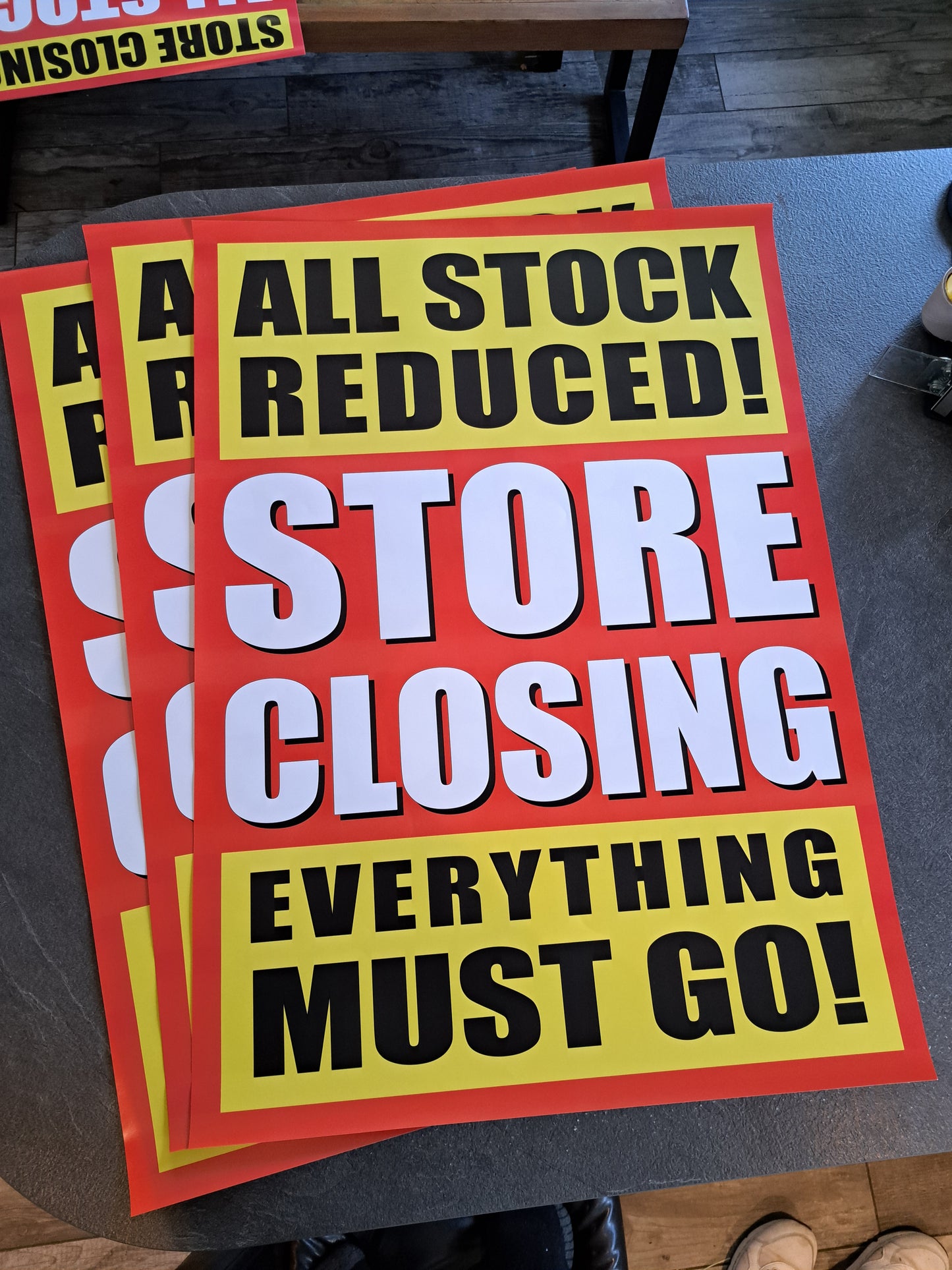 PP4 CLOSING DOWN SALE POSTER