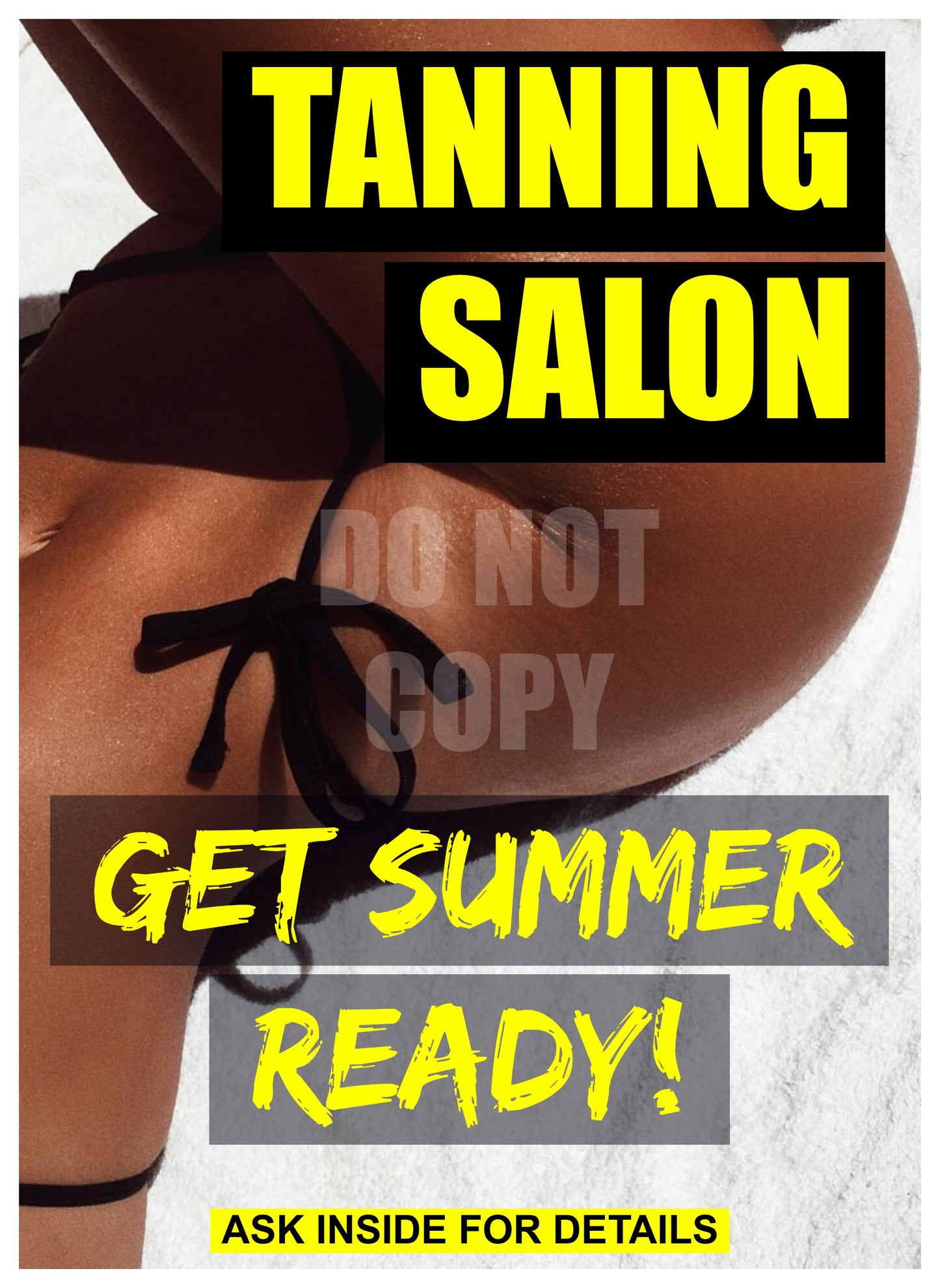 PP36 TANNING SALON SUNBED POSTER