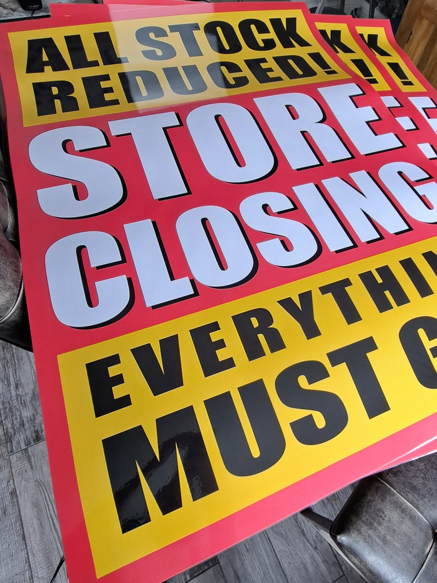 PP4 CLOSING DOWN SALE POSTER