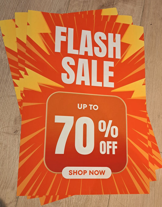 PP20 FLASH SALE 70% POSTER