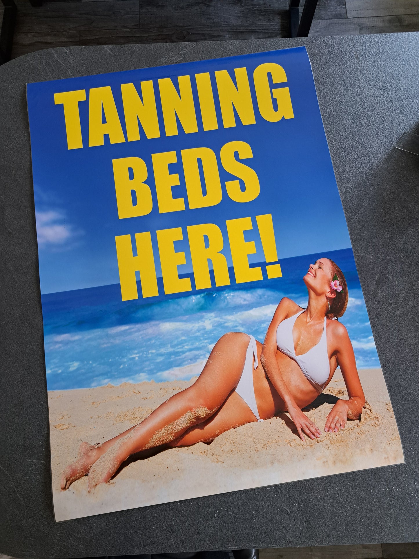 PP13 TANNING BED POSTER