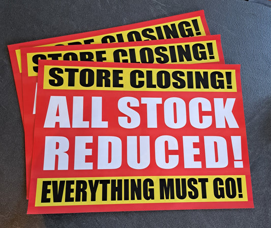 PP5 CLOSING DOWN SALE POSTER